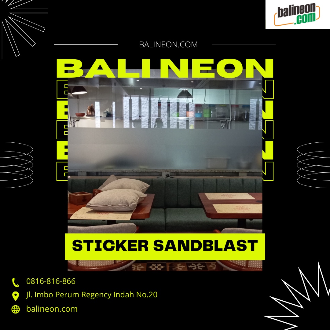 solusi profesional sticker sandblast