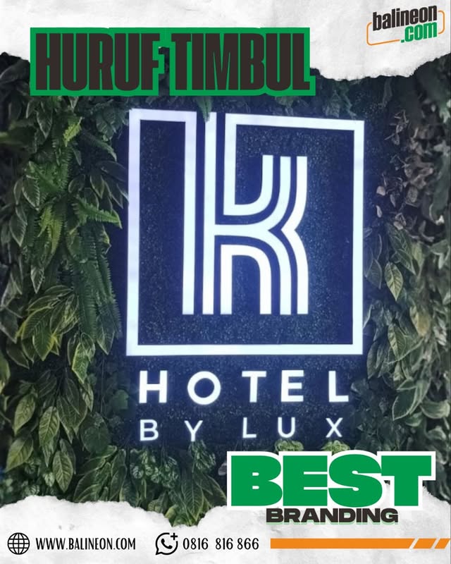 Jasa Huruf Timbul Bali Terbaik