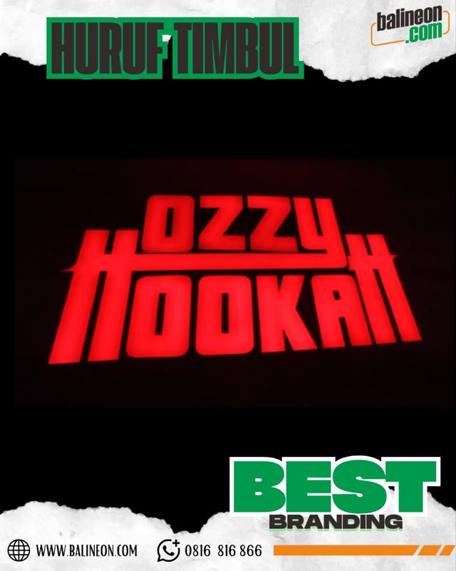 Jasa Huruf Timbul LED Bali