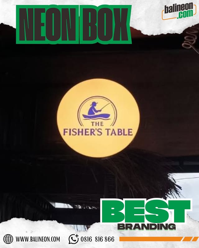 3 Hasil Pemasangan Neon Box di Bali paling Inovatif untuk Restoran Eksklusif