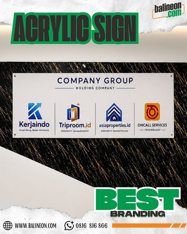 5 Kelebihan Acrylic Sign untuk Branding Bisnis Premium