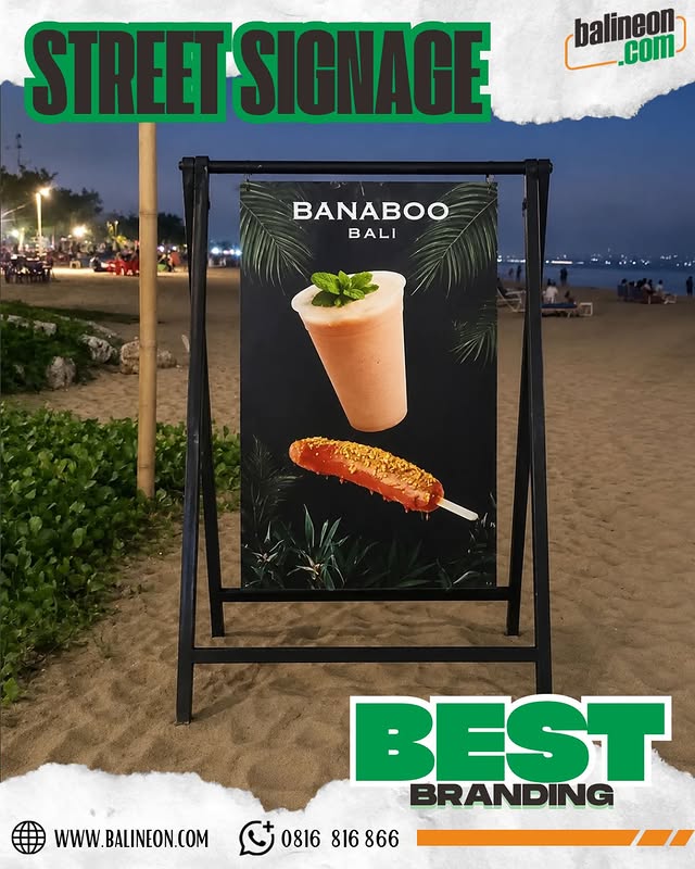 Papan Nama Cafe Pinggir Pantai Bali Terbaik & Tahan Angin 2026